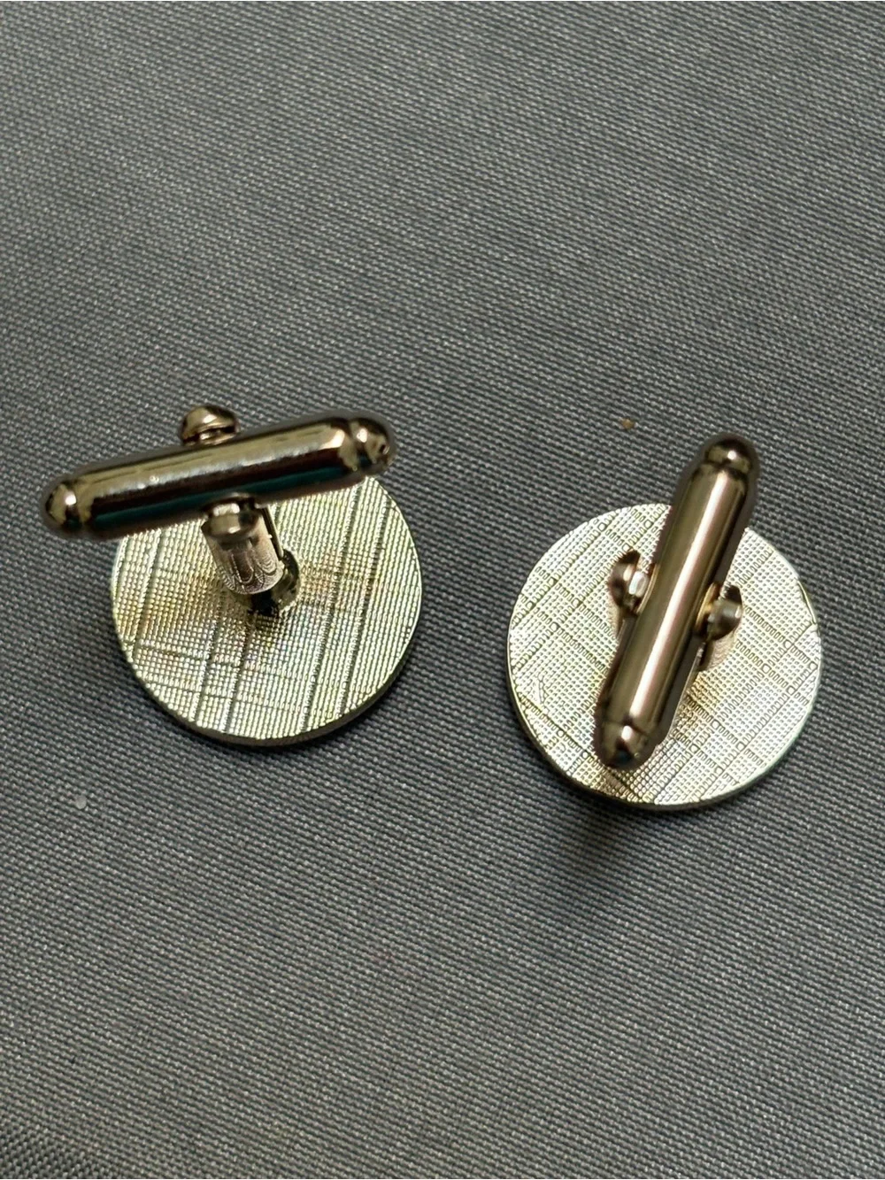 Cufflinks Silver Tone 5-Speed Manual Gear Shift Pattern